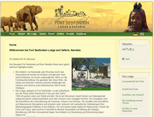 Tablet Screenshot of fort-sesfontein.com